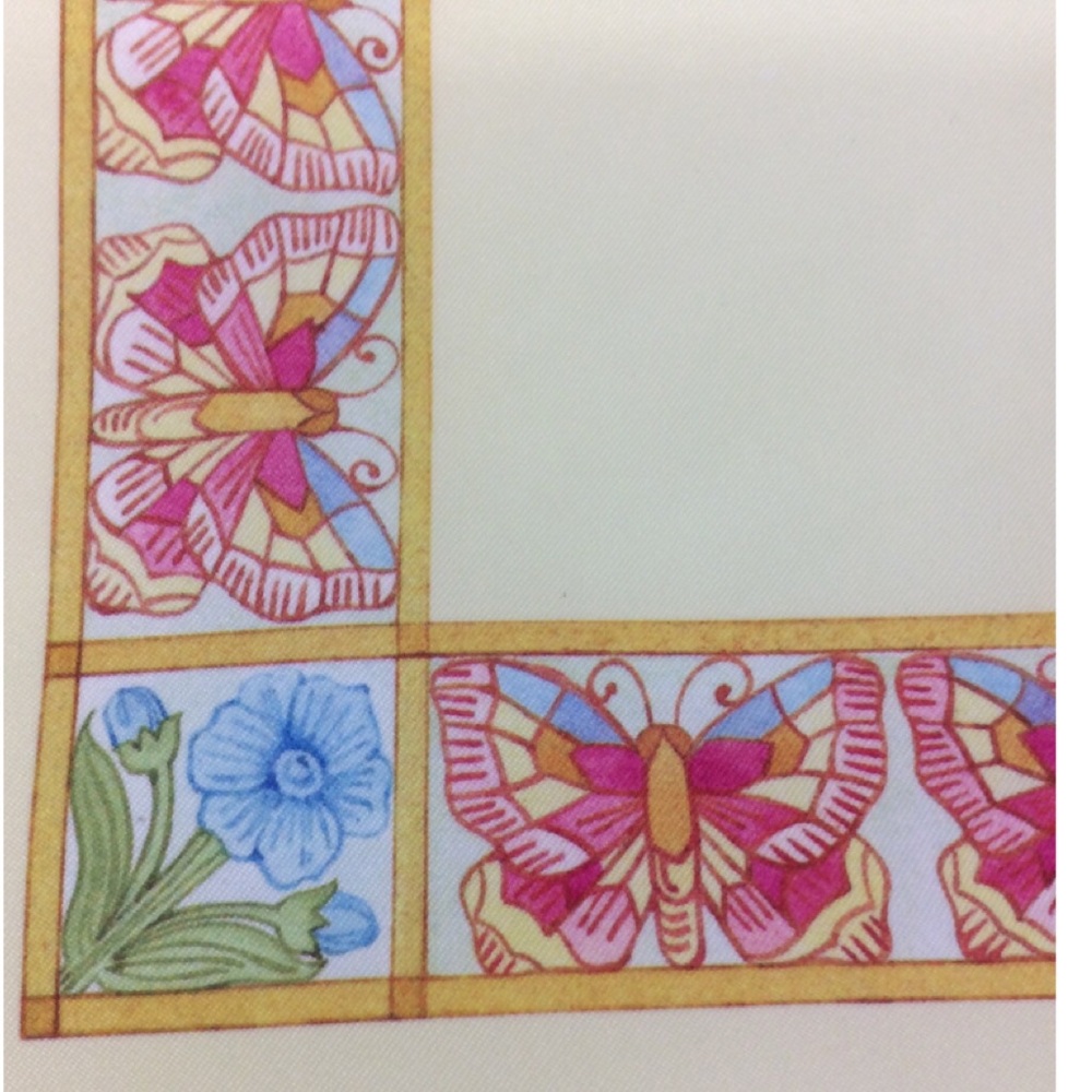 Butterflies and Floral Detail Scarf - Picture 3 of 3